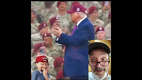 Oh my Godses these poor soldiers forced to attend the dictators party 😂😂😂. #Trump