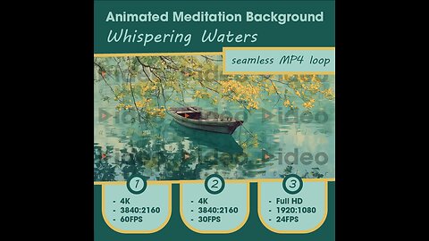 🌅Whispering Waters • Therapeutic Meditation Relaxation Stress-Relief • Low Stim • 4K • Ambient Calm