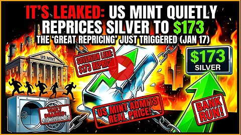 IT’S LEAKED: US Mint Quietly Reprices Silver To $173 | "They Know It's Over".......