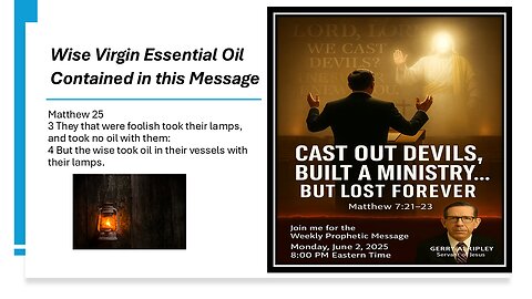 "CAST OUT DEVILS: Built a Ministry but lost forever"-------Matthew 7: 21-23