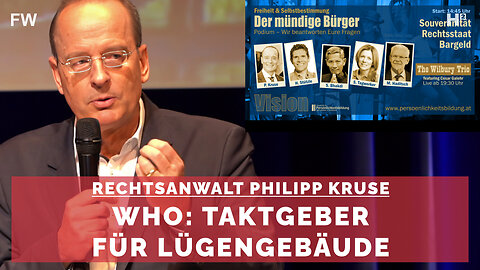 Rechtsanwalt Kruse über WHO-Regelwerke: «Toxisch von A bis Z und vollständig abzulehnen!»