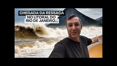 Sea swell reaching the coast of Rio de Janeiro!