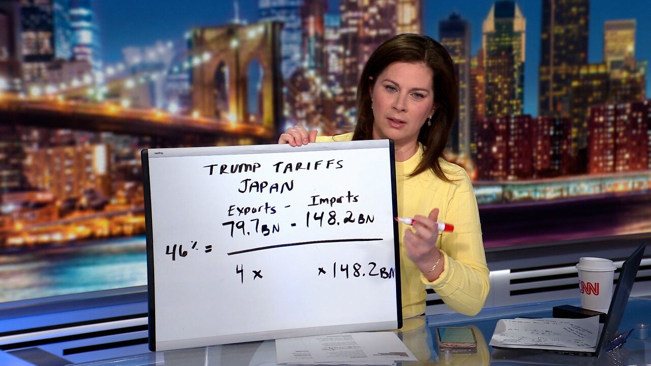 Erin Burnett Breaks Down Trump's Tariff Math with Whiteboard | CNN