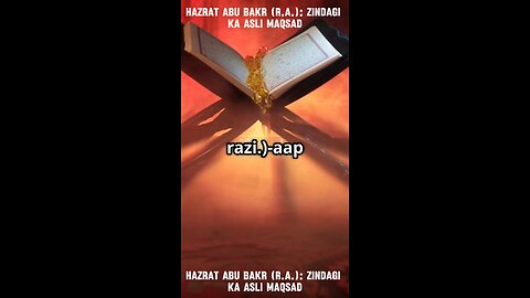 Hazrat Abu Bakr (R.A.): Zindagi Ka Asli Maqsad | Islam Ki Nazar Mein || #shorts #rumbleshorts