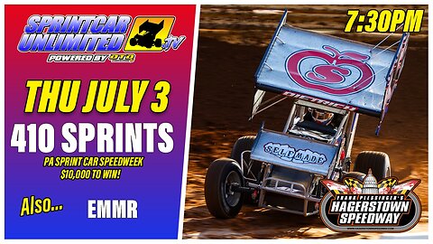Pennsylvania Speedweek 410 Sprint Cars Night #3 At Hagerstown Speedway (7/3/2025)