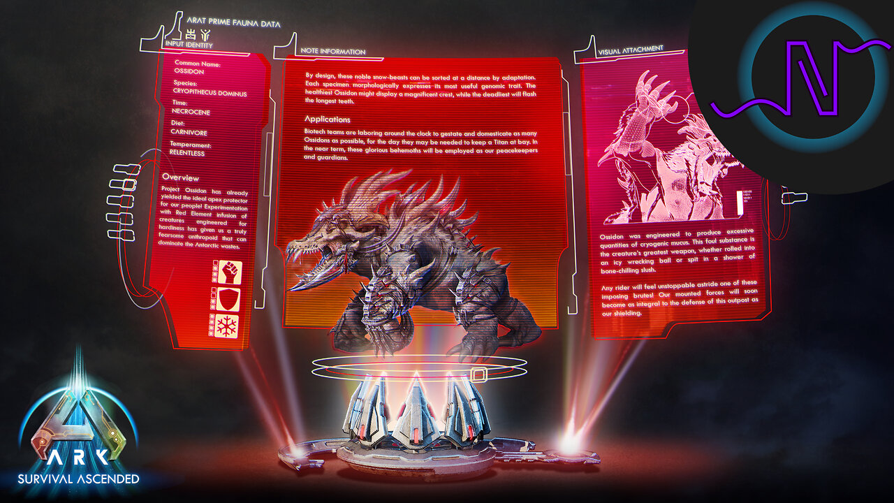 The New Ossidon Data Dossier! - ARK: Survival Ascended