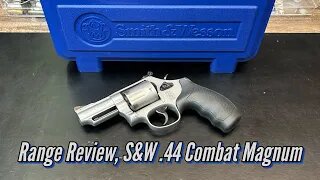 Smith and Wesson, S&W .44mag Combat Magnum Revolver, Range Test & Review. Model 69, L Frame, .44spl
