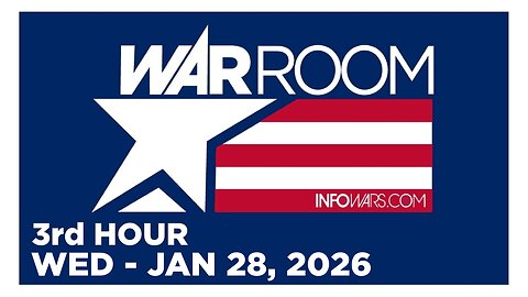 WAR ROOM [3 of 3] Wednesday 1/28/26 • NATE VANCE - News, Calls, Reports & Analysis • Infowars