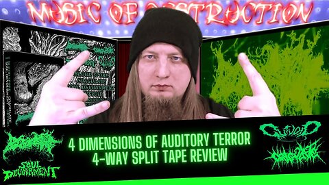 ☠4-Way Split Tape Blood Spore/Coagulate/Soul Devourment/Gutvoid Review☠