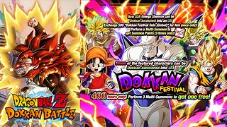 DBZ Dokkan Battle Legendary Summon Carnival LR SSJ4 Gogeta & Dokkan Festival LR Omega Sheron Summons