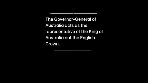 Whereas the People of Australia receive no voice or choice