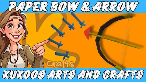 How to Make a Working Bow and Arrow with Paper | DIY Paper Weapon