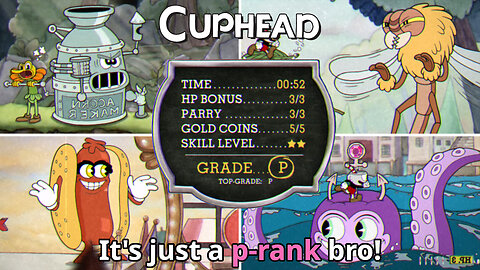 Cuphead - All Run & Gun Bosses P Ranked! [Contract List Order]