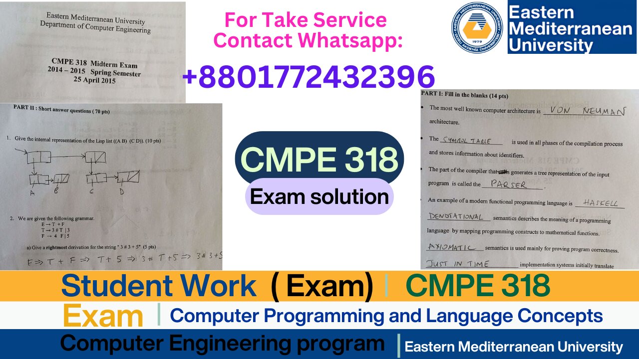 Client Work (Exam Solution)| CMPE318 Programming Security & Data Protection