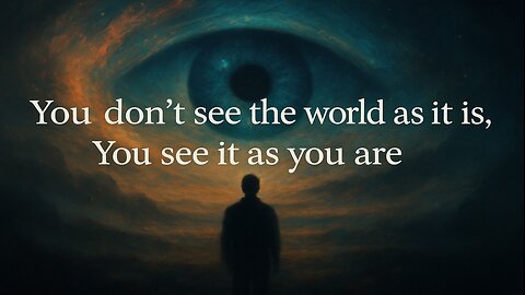 You Don't See The World As It Is: You See It As You Are