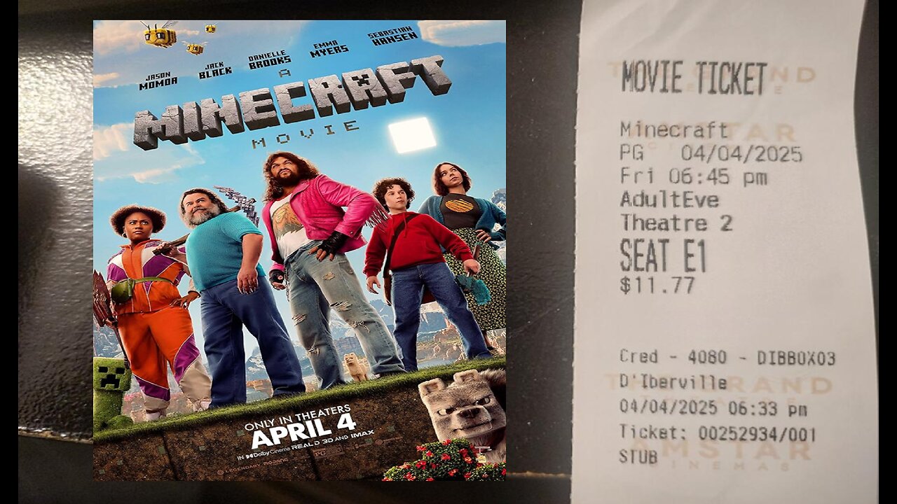 A Minecraft Movie (2025 Film) Review - Silliness/Craziness/Fun at the movies!