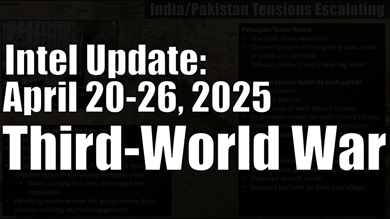Intel Update - April 26 - Third-World War
