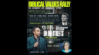 Biblical values rally honouring Charlie Kirk