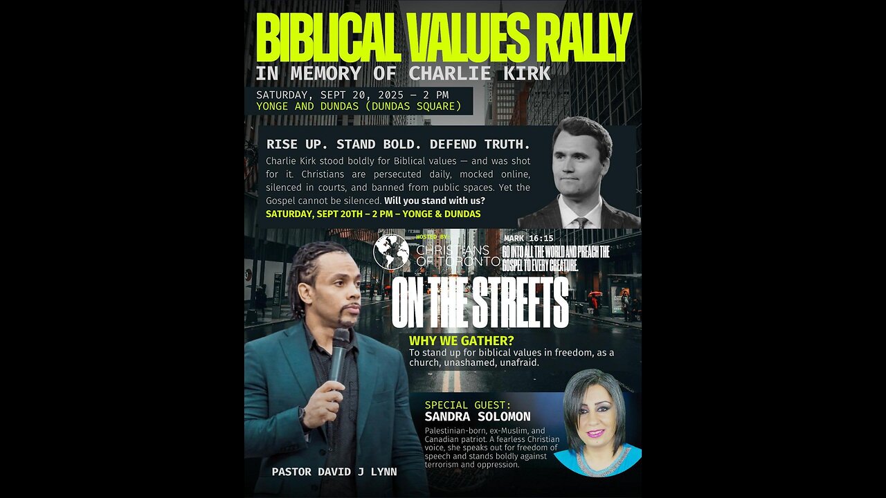 Biblical values rally honouring Charlie Kirk