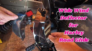 Wide Wind Deflector for Harley Road Glide