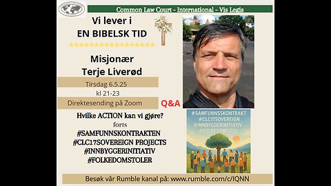 6.5.25: En BIBELSK TID v. misjonær Terje Liverød