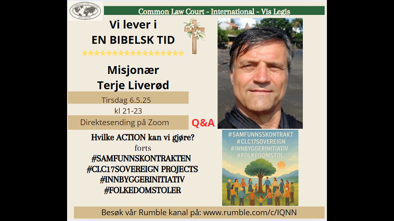 6.5.25: En BIBELSK TID v. misjonær Terje Liverød