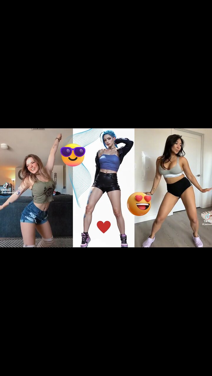 Hot cute girls dancing, no panties compilation