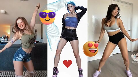 Hot cute girls dancing, no panties compilation