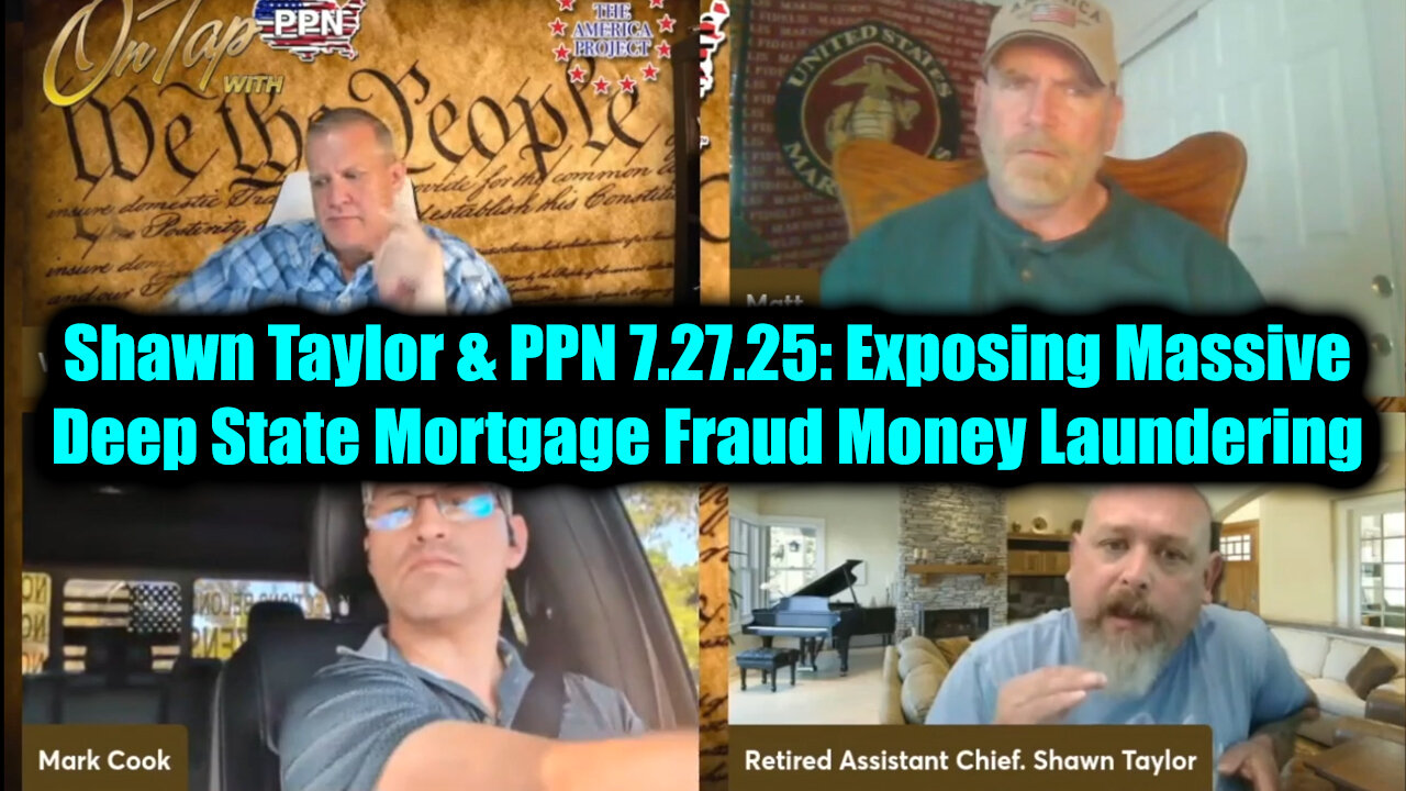 SHA. PPN. Exposing Massive Money Laundering. 7-27-25-AT-2PM-CST-15-EST #TRUTH