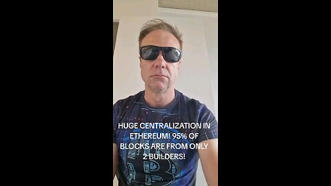 Huge centralization in Ethereum, 95% of blocks produced by 2 builders!