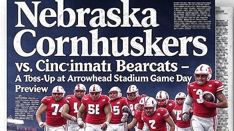 Nebraska Husker vs Cincinnati Bearcats – A Toss Up at Arrowhead Stadium: Game Day Preview 8/27/2025
