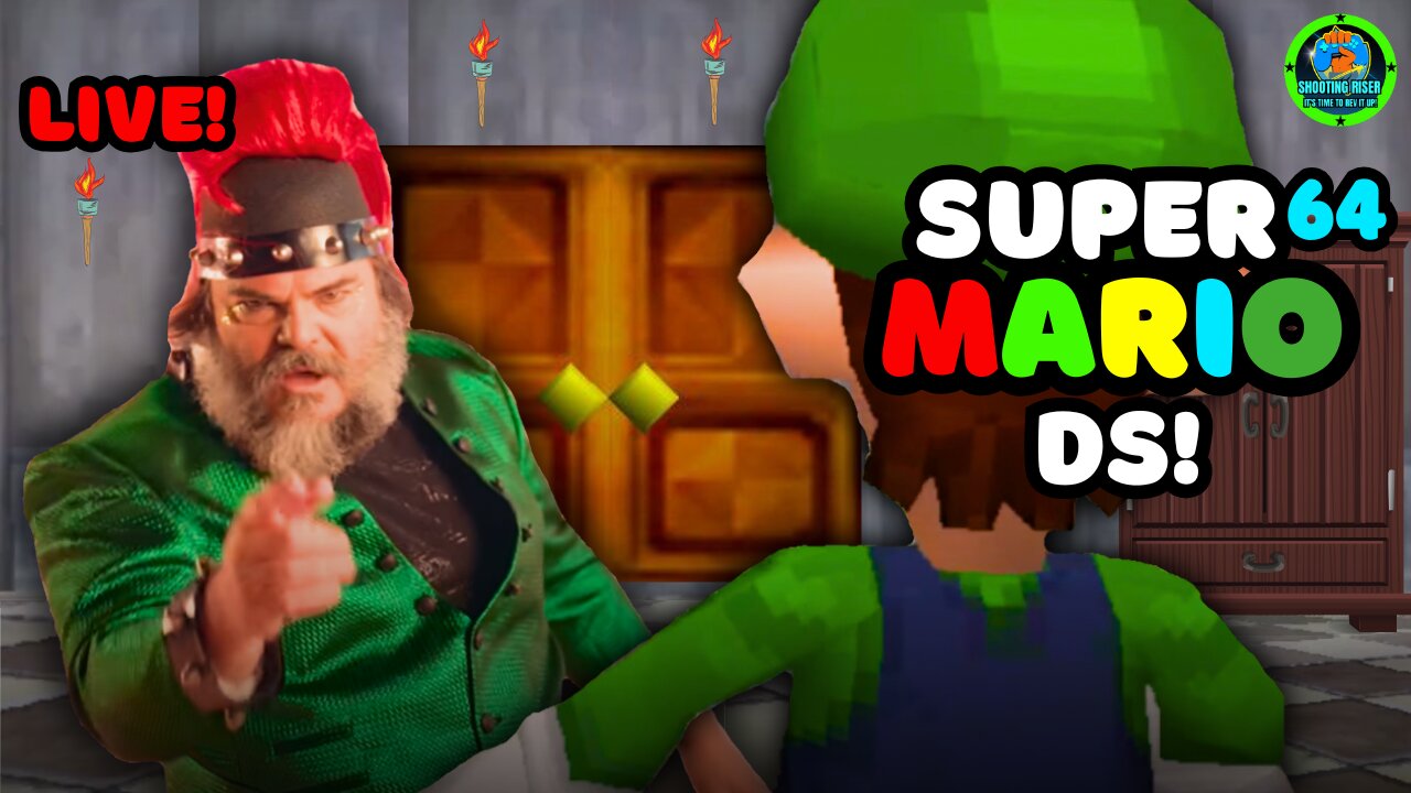 JACK BLACK (BOWSER) IS IMPOSSIBLE! Super Mario 64 DS + BIS #live #mariogames #mario64ds