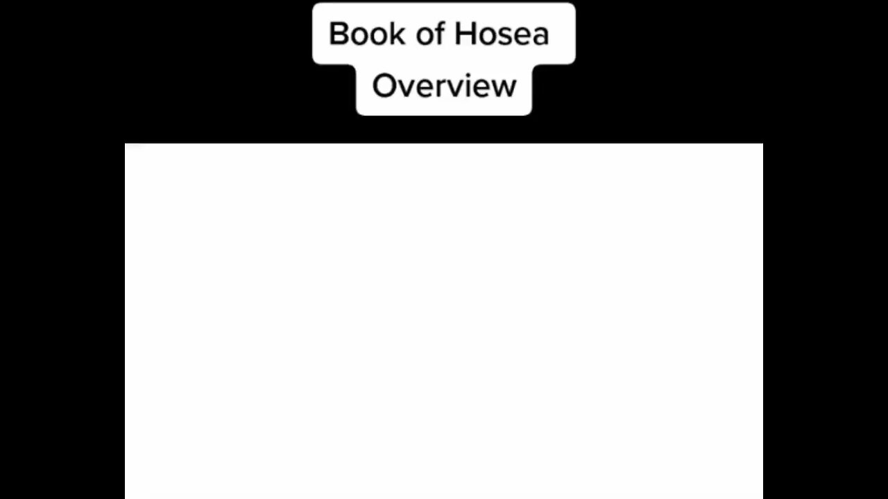 Ever heard the book Hosea explained? Reminds me of now