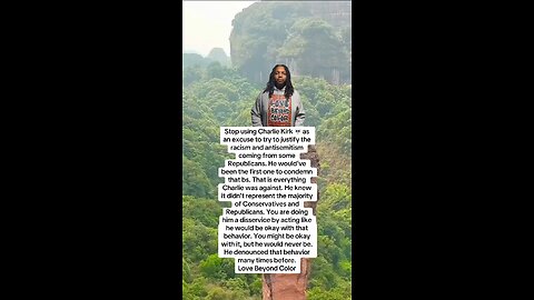 Stop using Charlie Kirk 💀 as an excuse to try to justify the racism and antisemitism