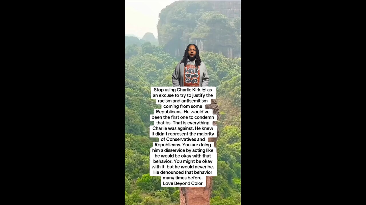 Stop using Charlie Kirk 💀 as an excuse to try to justify the racism and antisemitism