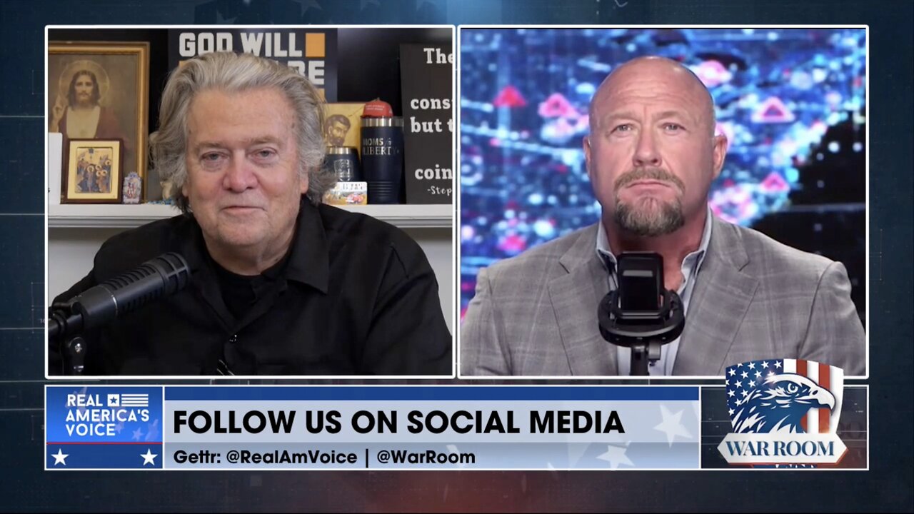🚨 May 22 2025 - Steve Bannon w/ Alex Jones > What's Going On With Kash & Bongino