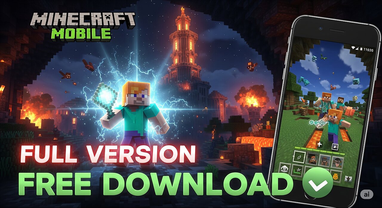 Minecraft Mobile - Full Version Unlocked and Free to Download!