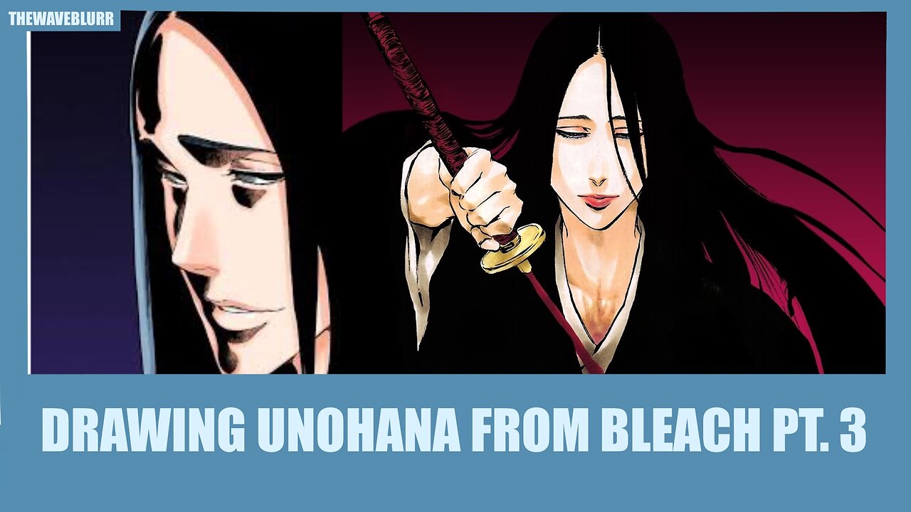 Drawing Unohana from Bleach Part 3
