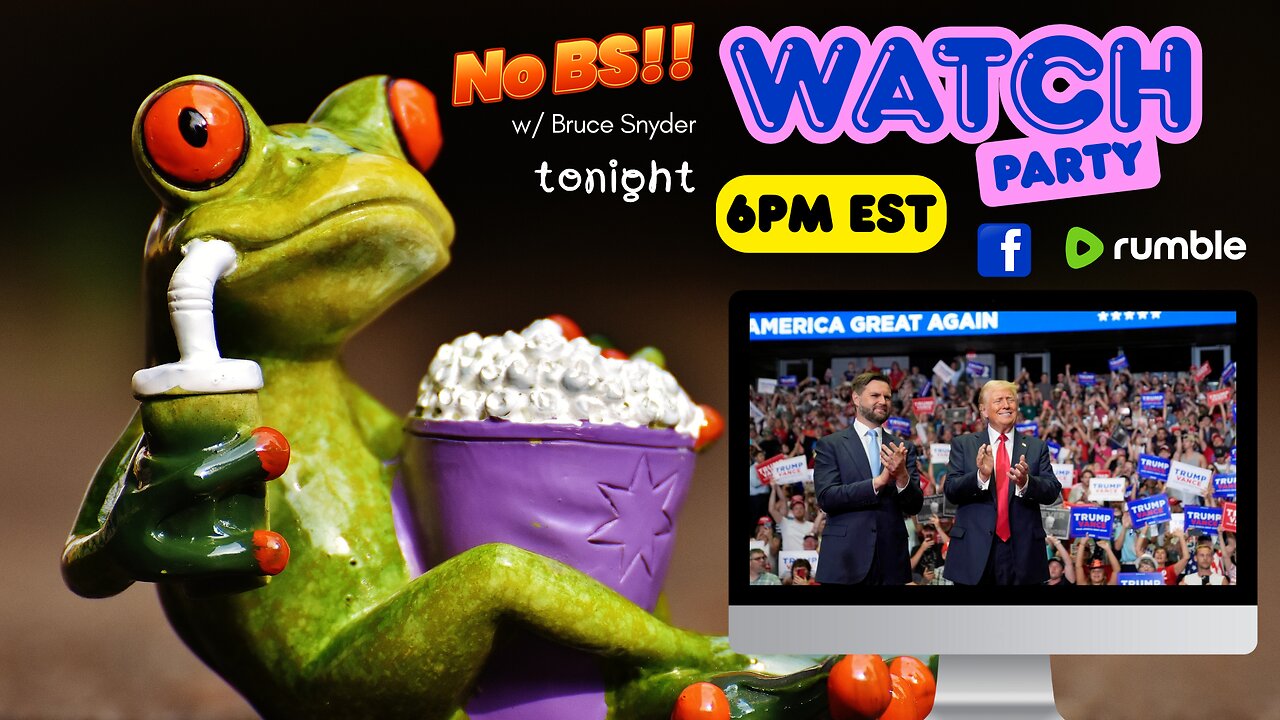 🥳 *WATCH PARTY* Trump Rally - LIVE in Michigan 6PM EST