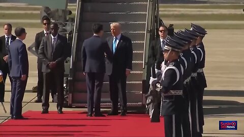 Trump arrives in South Korea