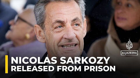Ex-French President Nicolas Sarkozy released from prison after serving 3 weeks