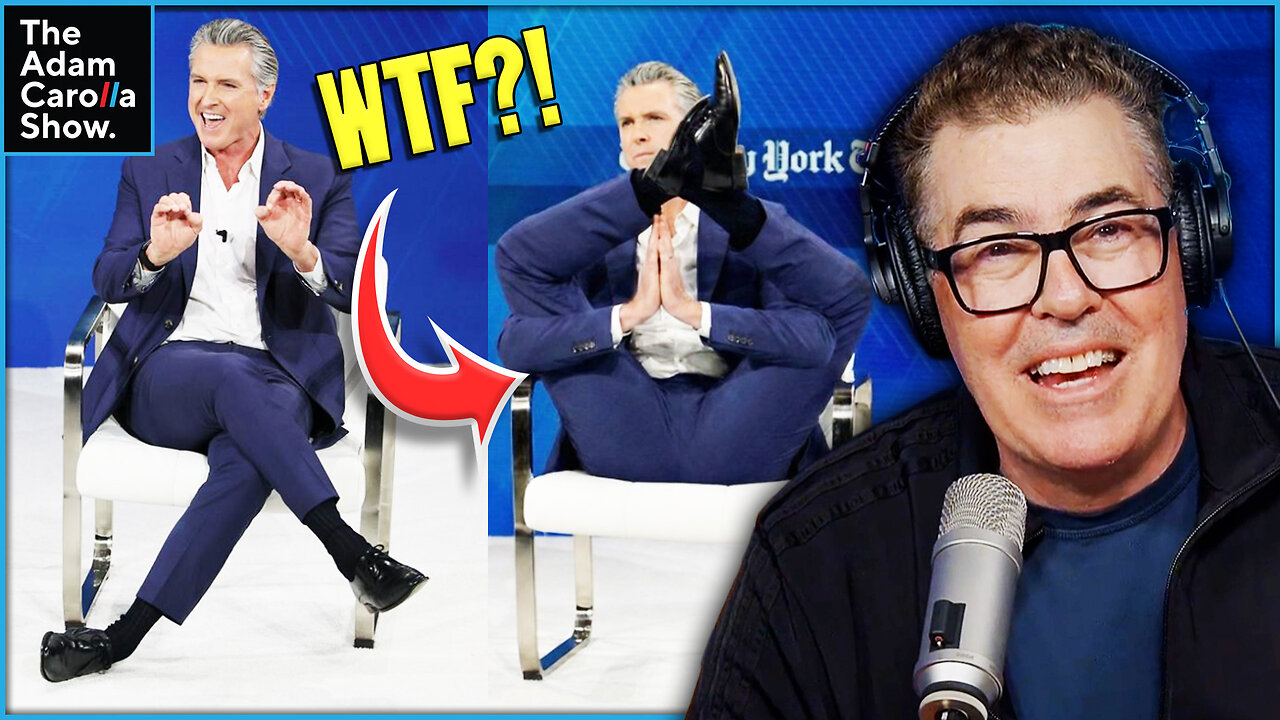 Gavin Newsom’s Cringy DEEP Leg Cross + Netflix Buys Warner Bros