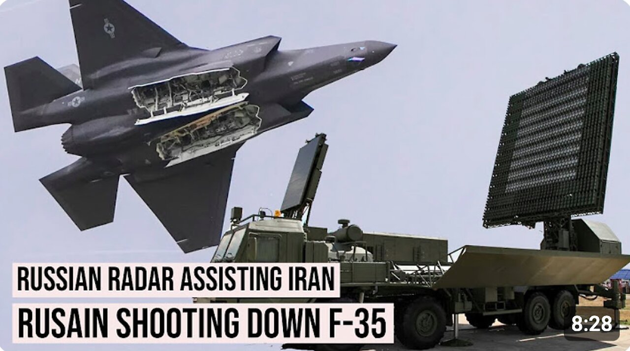 Russian Radar Niobium Assisting Iran in Shooting Down F-35 Fighters