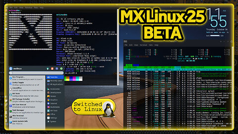 MX 25 Beta based on Debian 13