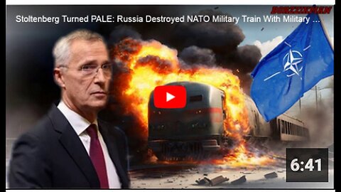"Stoltenberg Shaken as Russia Destroys NATO Military Train Carrying Cargo in Dnipropetrovsk"