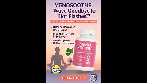 Menosoothe- The Natural Solution for Menopause Support