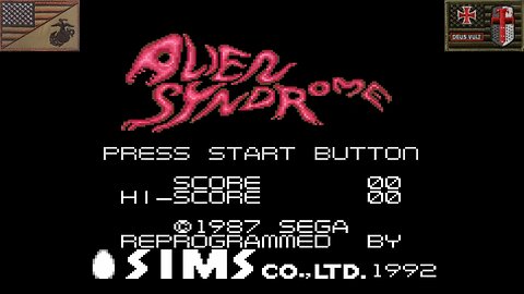 Alien Syndrome (Sega Game Gear - Attract Mode) [EU Version of "エイリアン・シンドローム"]