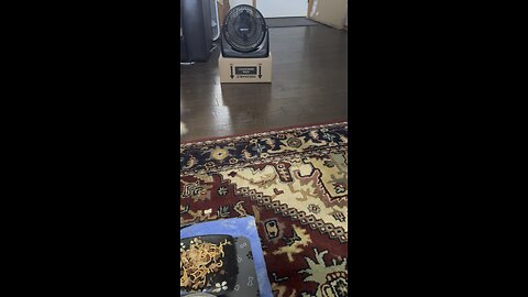Peanut butter eating dog