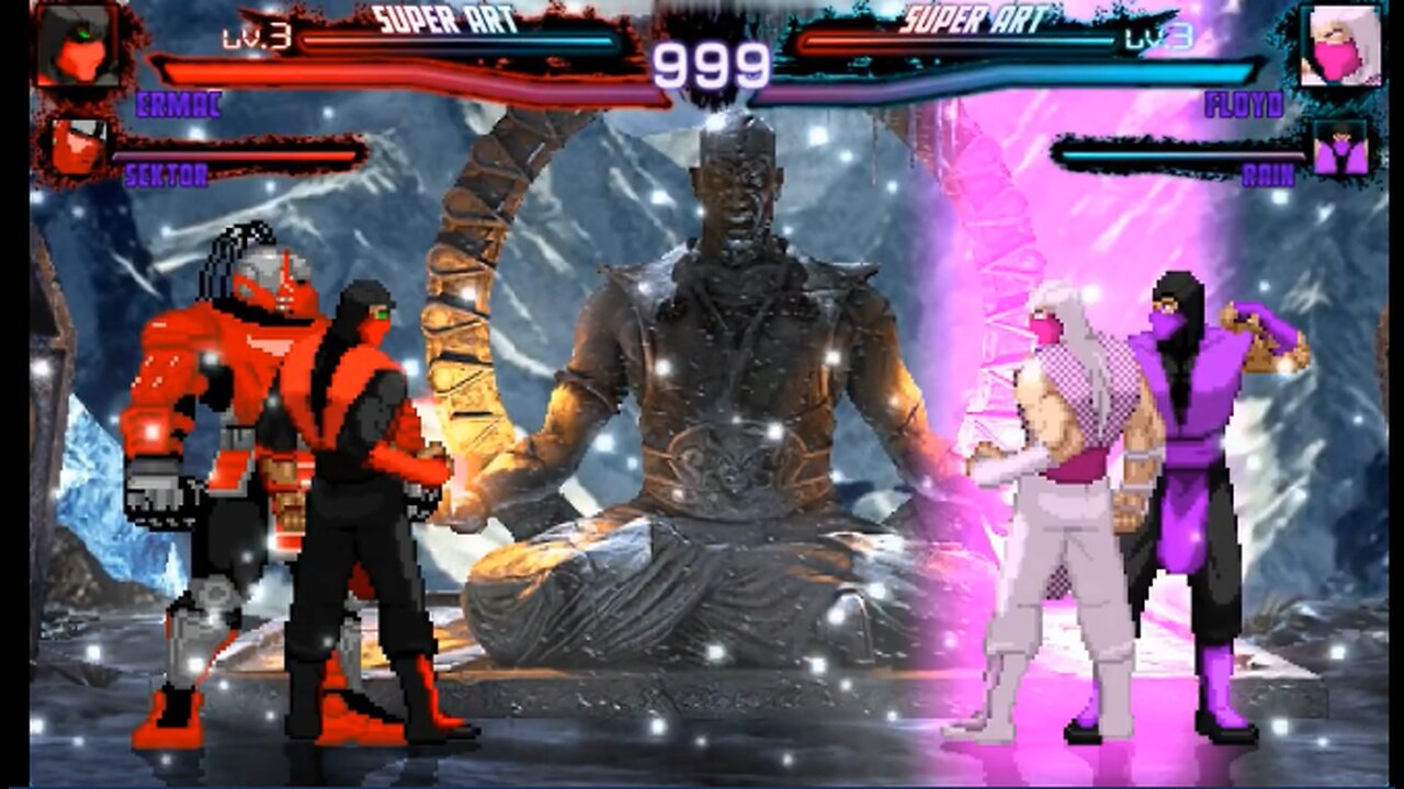 Ermac & Sektor vs. Floyd & Rain - (Hardest AI)