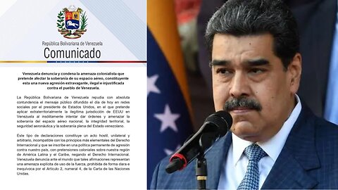 BREAKING: Venezuela Issues Statement After President Trump Orders All Aircraft to Avoid Airspace
